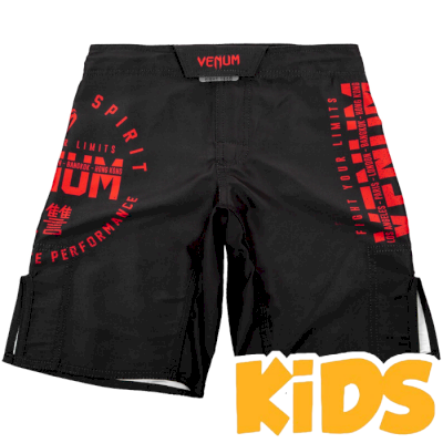 Детские ММА шорты Venum Signature Black/Red