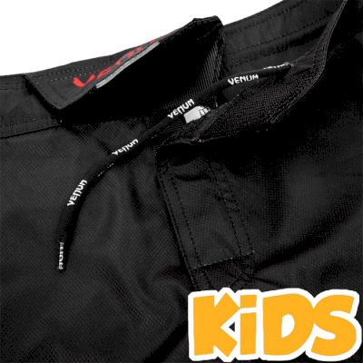 Детские ММА шорты Venum Signature Black/Red - фото 2