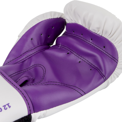 Боксерские перчатки Venum Contender White/Purple - фото 2