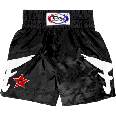 Боксерские шорты Fairtex Red Star/Black