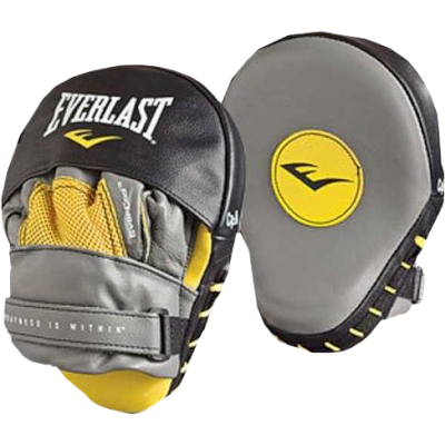 Боксерские лапы Everlast Mantis Punch Mitts Grey/Yellow