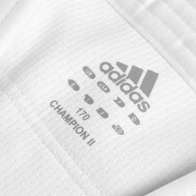 Кимоно для дзюдо Adidas Champion 2 IJF Olympic белое с золотым логотипом J-IJF - фото 1