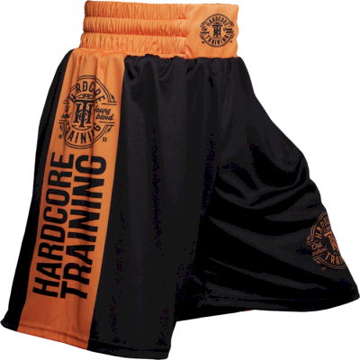 Боксерские шорты Hardcore Training Black/Orange