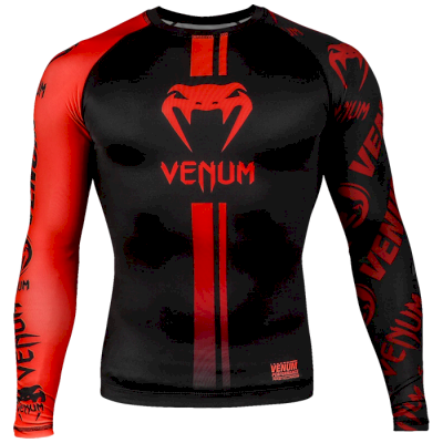 Рашгард Venum Logos LS Black/Red