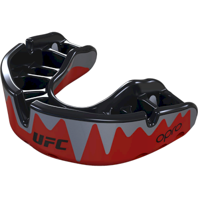 Капа UFC Opro Platinum Level Fangz Red/Silver