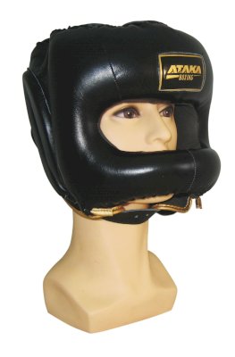 Шлем АТАКА BOXING с защитным бампером Black