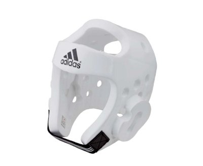 Шлем Adidas для тхэквондо Head Guard Dip Foam WTF белый