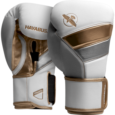 Боксерские перчатки Hayabusa T3 White/Gold