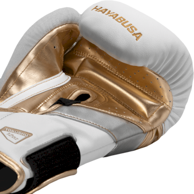 Боксерские перчатки Hayabusa T3 White/Gold - фото 3