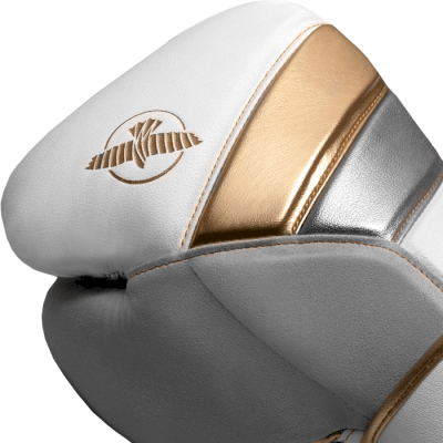 Боксерские перчатки Hayabusa T3 White/Gold - фото 4