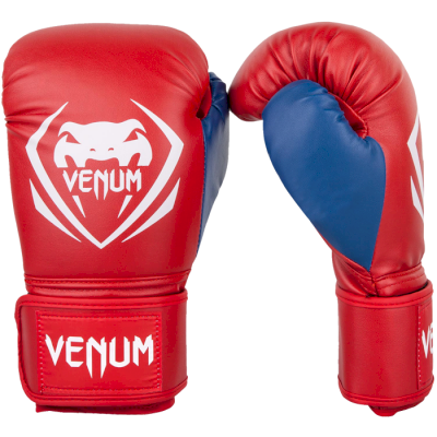 Боксерские перчатки Venum Contender Red/White-Blue - фото 1