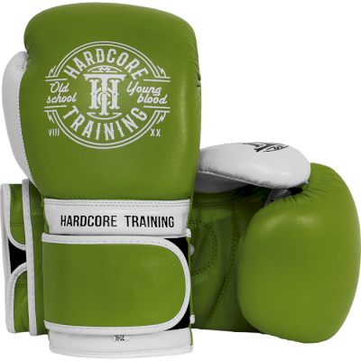 Боксерские перчатки Hardcore Training Premium Green