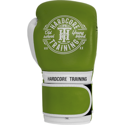 Боксерские перчатки Hardcore Training Premium Green - фото 1