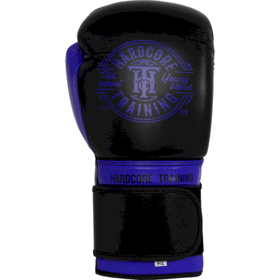 Боксерские перчатки Hardcore Training Premium Black/Blue - фото 1