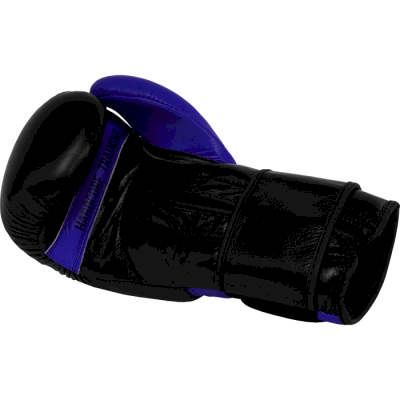 Боксерские перчатки Hardcore Training Premium Black/Blue - фото 3