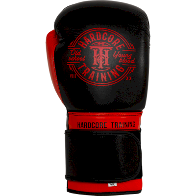 Боксерские перчатки Hardcore Training Premium Black/Red - фото 1