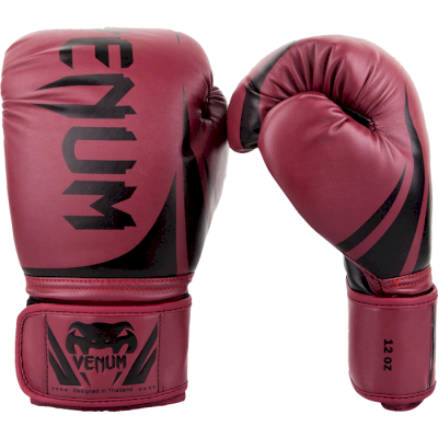 Боксерские перчатки Venum Challenger 2.0 Red Wine/Black - фото 1