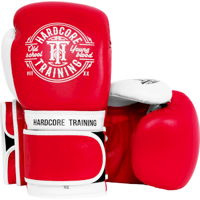 Боксерские перчатки Hardcore Training Premium Red