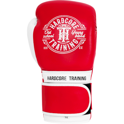 Боксерские перчатки Hardcore Training Premium Red - фото 1