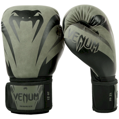 Боксерские перчатки Venum Impact Dark Khaki/Black - фото 1