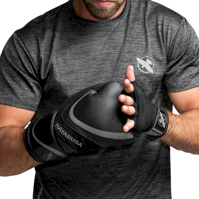 Боксерские перчатки Hayabusa H5 Black/Grey - фото 5