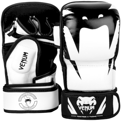 Гибридные перчатки Venum Impact White/Black