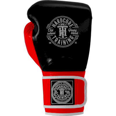 Боксерские перчатки Hardcore Training HardLea Black/Red - фото 1