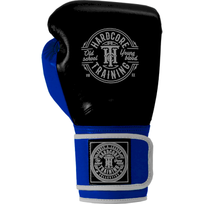 Боксерские перчатки Hardcore Training HardLea Black/Blue - фото 1