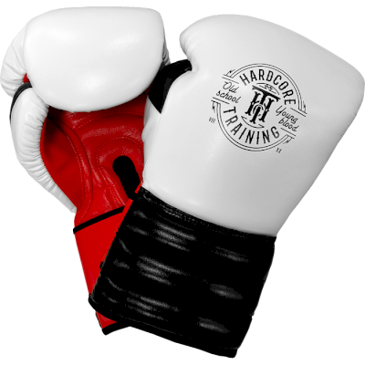 Боксерские перчатки Hardcore Training GRT1 Boxing Gloves White/Black/Red