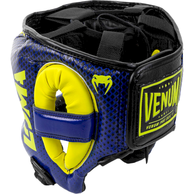 Бамперный боксерский шлем Venum Loma Edition Blue Yellow - фото 2