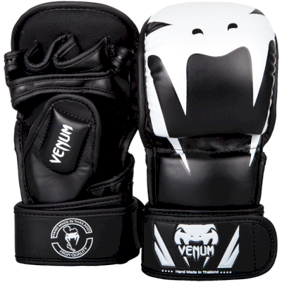 Гибридные перчатки Venum Impact Black/White