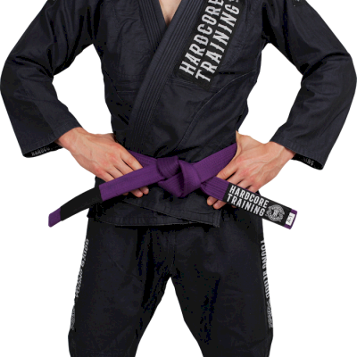 Пояс для кимоно Hardcore Training Premium Purple - фото 1