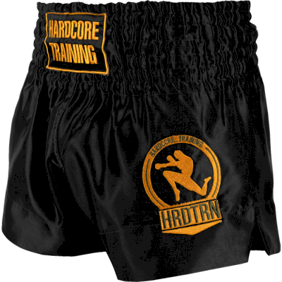 Тайские шорты Hardcore Training Base Black