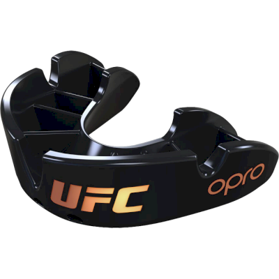 Боксерская капа Opro Bronze Level UFC Black/Gold