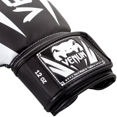 Боксерские перчатки Venum Elite Black/White - фото 1