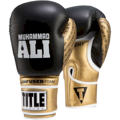 Боксерские перчатки Title Boxing Ali Infused Black/Gold
