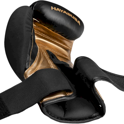 Боксерские перчатки Hayabusa T3 Black/Gold - фото 2