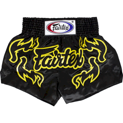 Тайские шорты Fairtex Black/Yellow