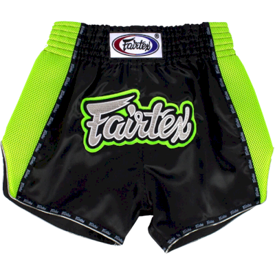 Тайские шорты Fairtex Black/Green