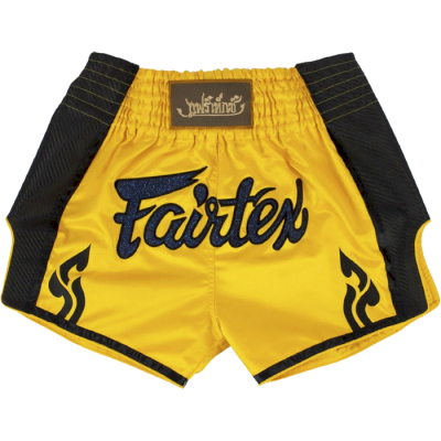 Тайские шорты Fairtex Yellow/Black