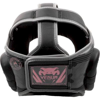 Боксерский шлем Venum Elite Black/Pink Gold - фото 2