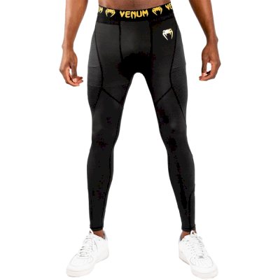 Компрессионные штаны Venum G-Fit Black/Gold