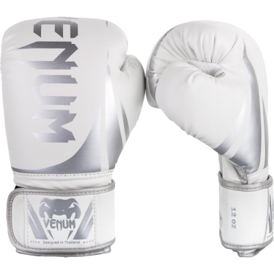 Боксерские перчатки Venum Challenger 2.0 White/Silver - фото 1