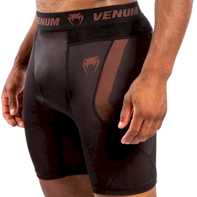Компрессионные шорты Venum Nogi Black/Brown