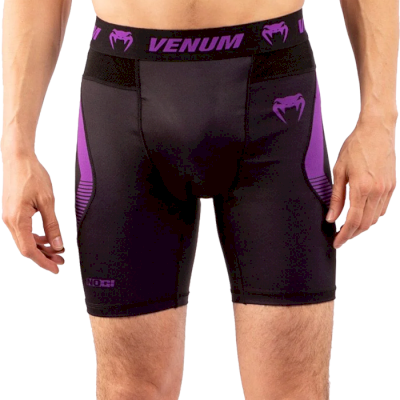 Компрессионные шорты Venum Nogi Black/Purple - фото 2