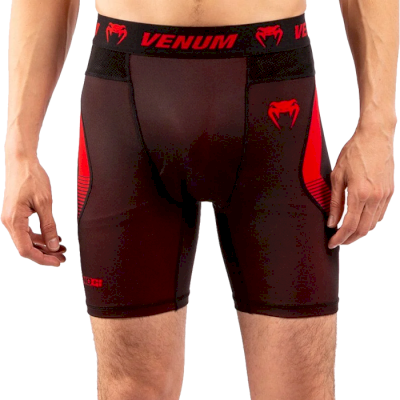 Компрессионные шорты Venum Nogi Black/Red - фото 2
