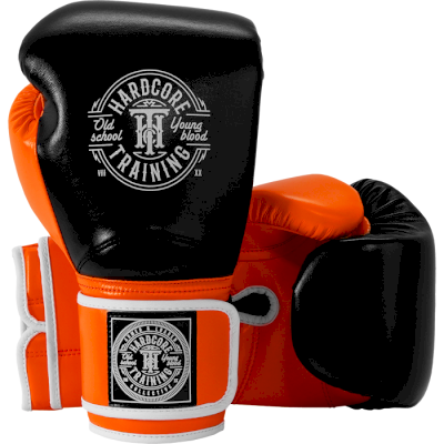 Боксерские перчатки Hardcore Training HardLea Black/Orange