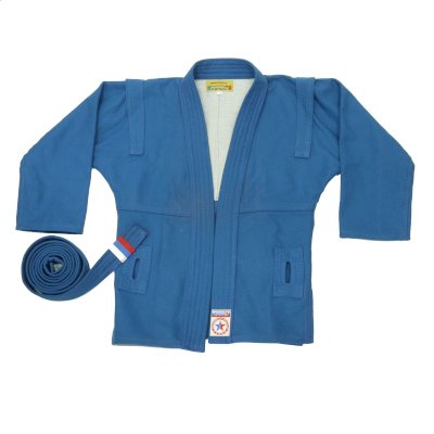 Куртка для самбо Крепыш Атака синяя