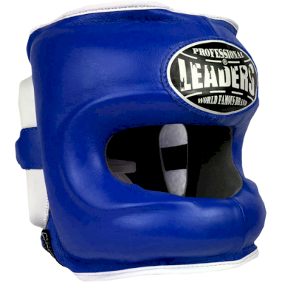Бамперный шлем Leaders LS Blue/White