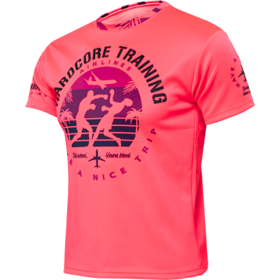Тренировочная футболка Hardcore Training Voyage Deep Pink - фото 1